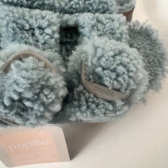 Birkenstock Papillio Arizona Big Buckle Shearling Teddy Slide Sandals Size 36 EU - Picture 4 of 10